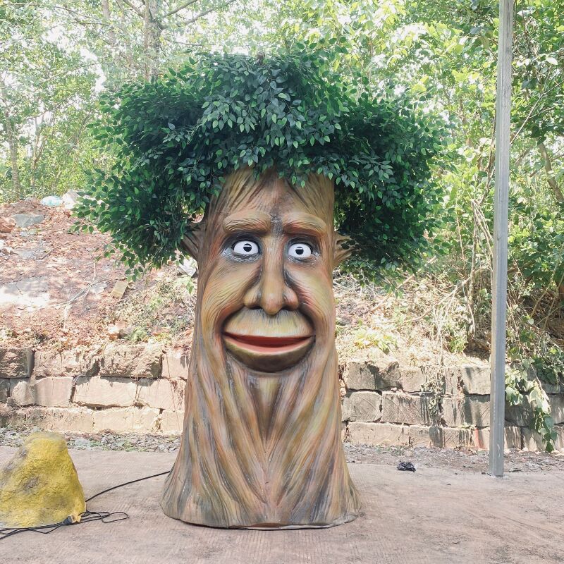 Amusement Park funny Artificial Animatronic Lifelike Talking Tree for sale