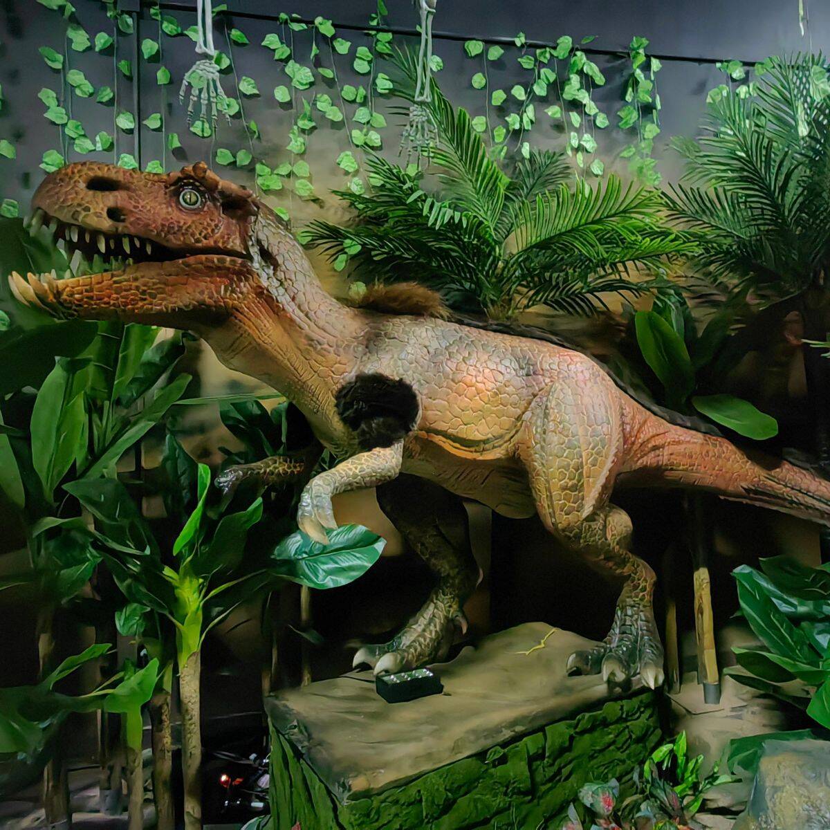 Outdoor animatronics dinosaur moving T-Rex head for sale