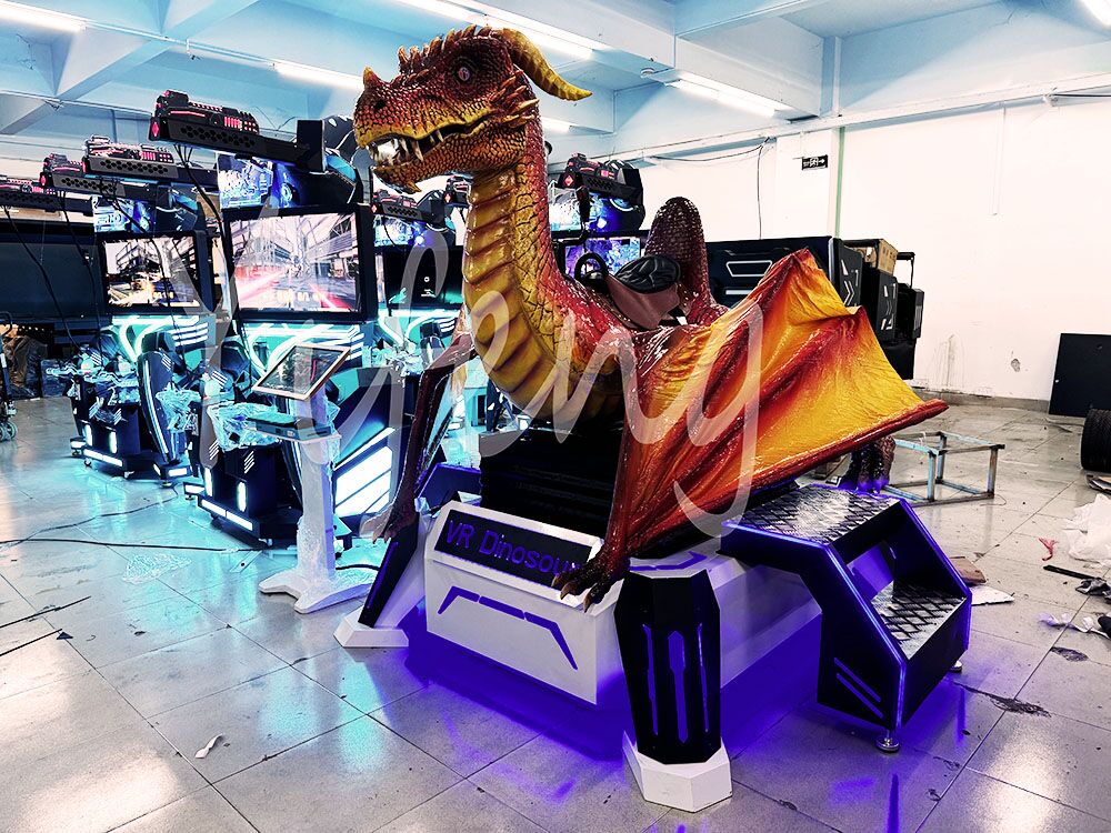 New Style Animatronic VR Dragon Robotic Ride for Sale