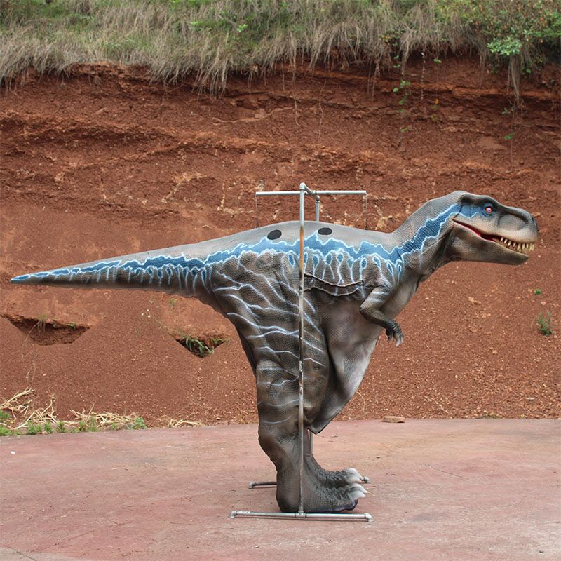 Walking Dinosaur Costume Jurassic World Blue Hidden Leg Velociraptor Dinosaur Suit
