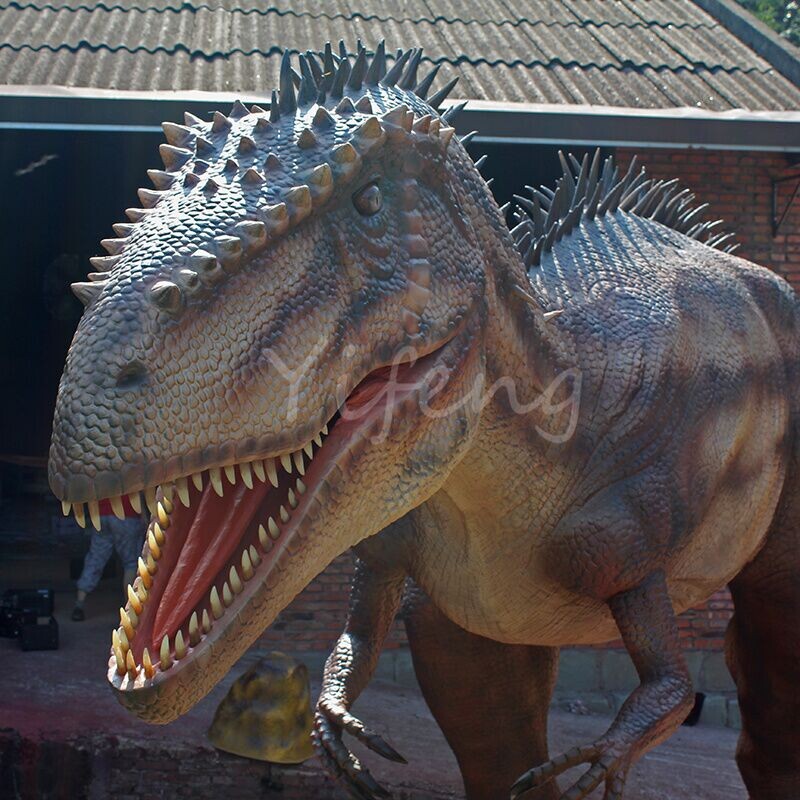 Realistic Animatronic Carcharodontosaurus for Exhibition
