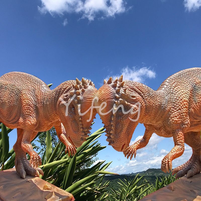 Jurassic Park Attractive Interaction Lifelike Animatronic Pachycephalosaurus Model