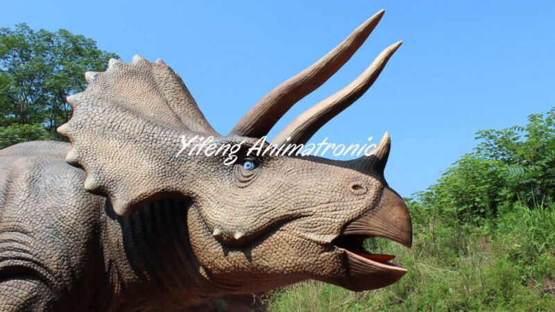 Jurassic Park Triceratops Animatronic Realistic Robotic Dinosaur for Exhibition