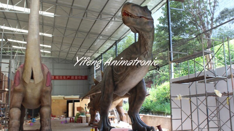Custom Lifelike Animatronic Tyrannosaurus for Jurassic Park